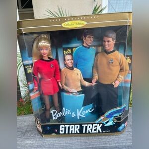 30th Anniversary Collector Edition Barbie And Ken Star Trek Gift Set (Unopened)